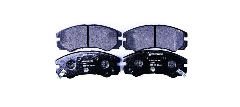 HELLA 8DB 355 016-611 Bremsbelagsatz, Scheibenbremsbelag f&uuml;r OPEL