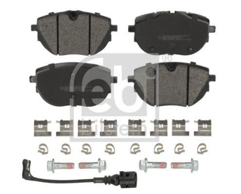 FEBI BILSTEIN 179950 Bremsbelagsatz mit Befestigungsmaterial f&uuml;r VW-Audi