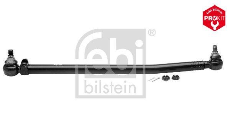FEBI BILSTEIN 19039 Lenkstange mit Kronenmuttern und Splinten, vom Lenkgetriebe zur 1. Vorderachse f&uuml;r Mercedes-Benz