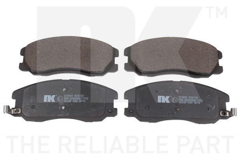 NK 223659 Bremsbelagsatz, Scheibenbremse f&uuml;r OPEL, VAUX