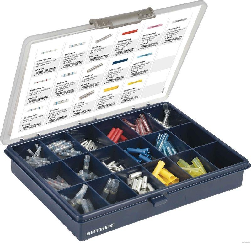 HERTH+BUSS 54254111 Sortiment, Quetschverbinder Inhalt: 190 Verbinder