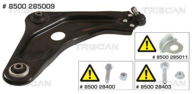 TRISCAN 8500 285009 Querlenker f&uuml;r Peugeot 208