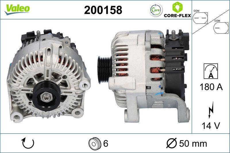 VALEO 200158 Generator - CORE-FLEX - BMW 5 Series