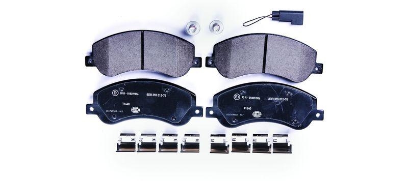 HELLA 8DB 355 012-761 Bremsbelagsatz, Scheibenbremsbelag f&uuml;r FORD