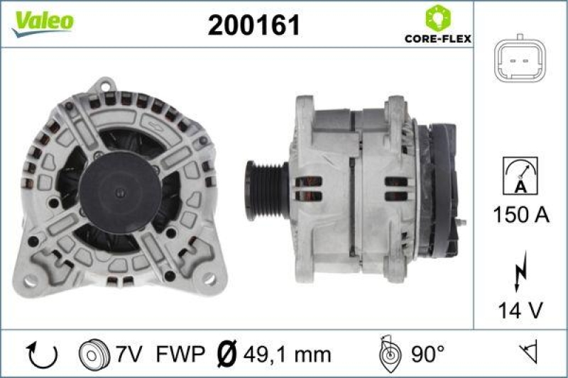 VALEO 200161 Generator - CORE-FLEX - NISSAN Inter