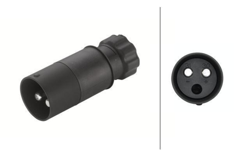 HELLA 8JA 001 931-041 Stecker, 2 polig