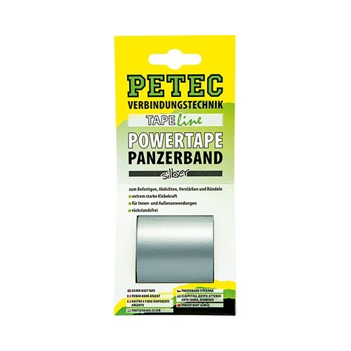 PETEC 86205 Klebeband Power Tape Panzerband silber 5m x 50mm