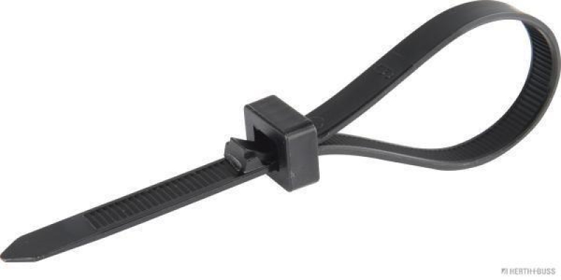 HERTH+BUSS 50266532 Kabelbinder 7,6 x 200 mm, PA 6.6, wiederverschlie&szlig;bar