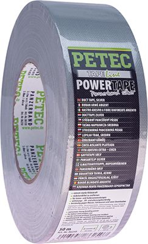 PETEC 86250 Klebeband Power Tape Panzerband silber 50m x 50mm