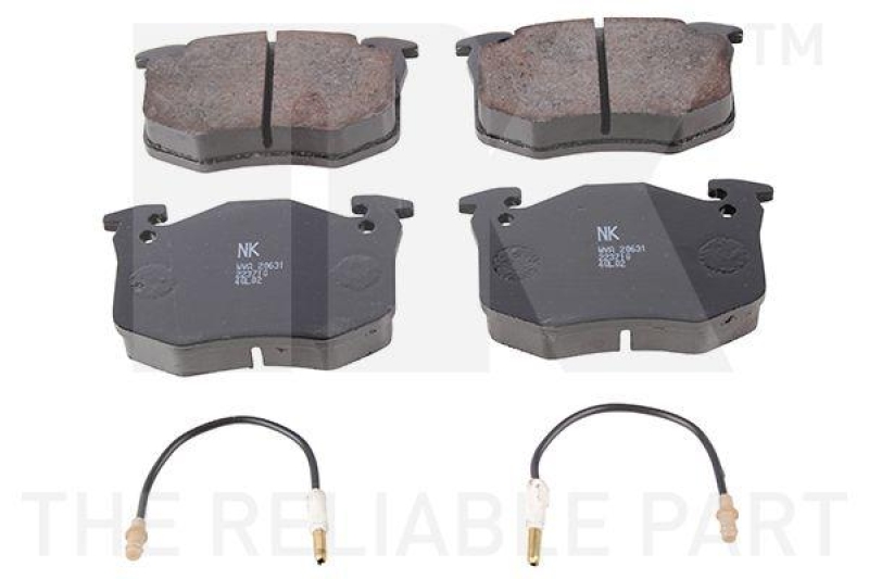 NK 223710 Bremsbelagsatz, Scheibenbremse f&uuml;r PEUGEOT, RENAULT