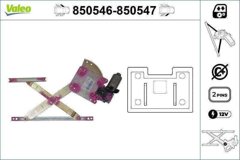 VALEO 850546 Fensterheber vorne links TOYOTA 4 Runner