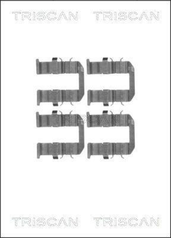 TRISCAN 8105 181012 Montagesatz, Scheibenbremsbelag f&uuml;r Kia