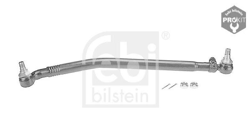 FEBI BILSTEIN 18209 Lenkstange mit Kronenmuttern und Splinten, vom Lenkgetriebe zur 1. Vorderachse f&uuml;r Scania