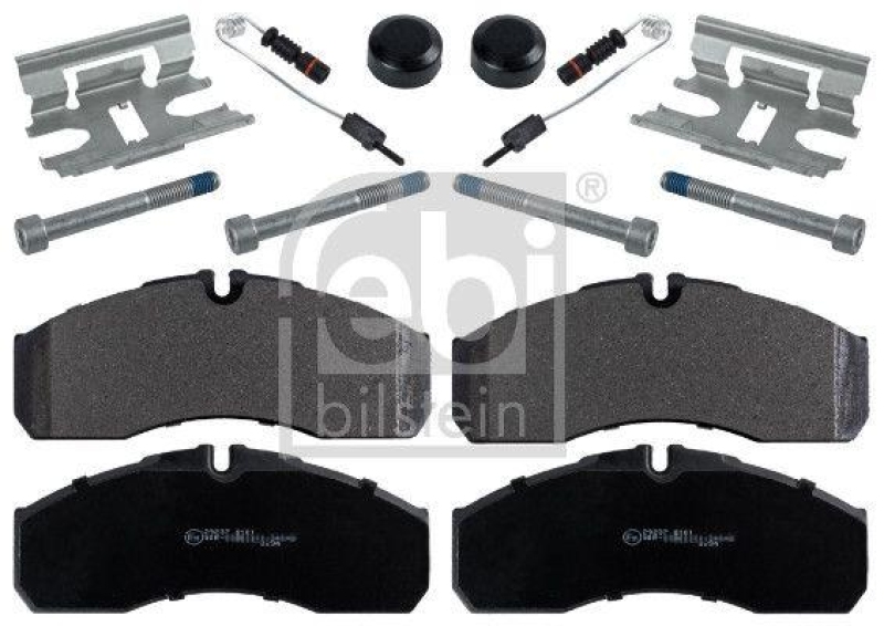FEBI BILSTEIN 16821 Bremsbelagsatz mit Befestigungsmaterial f&uuml;r Mercedes-Benz