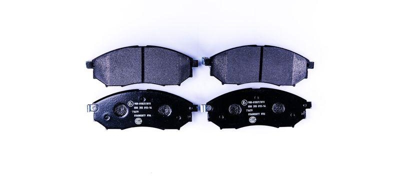 HELLA 8DB 355 013-141 Bremsbelagsatz, Scheibenbremsbelag f&uuml;r NISSAN/RENAULT/INFINITI