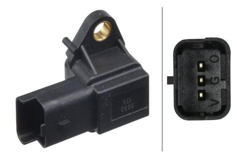 HELLA 6PP 009 400-411 Sensor, Ladedruck f&uuml;r P.S.A/FIAT/LANCIA