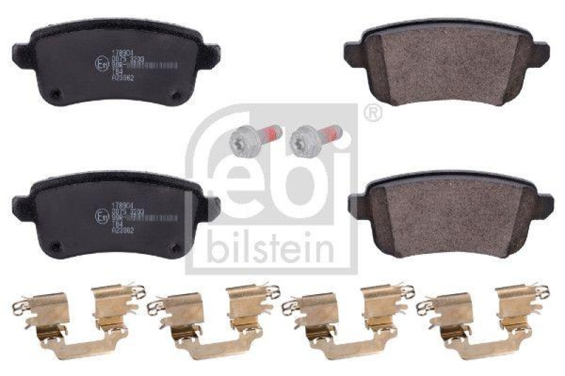 FEBI BILSTEIN 178904 Bremsbelagsatz mit Befestigungsmaterial f&uuml;r NISSAN