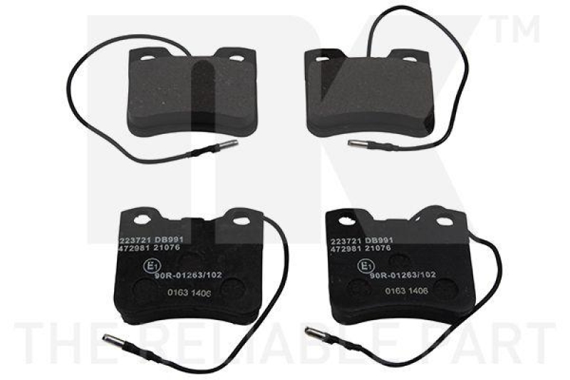 NK 223721 Bremsbelagsatz, Scheibenbremse f&uuml;r PEUGEOT