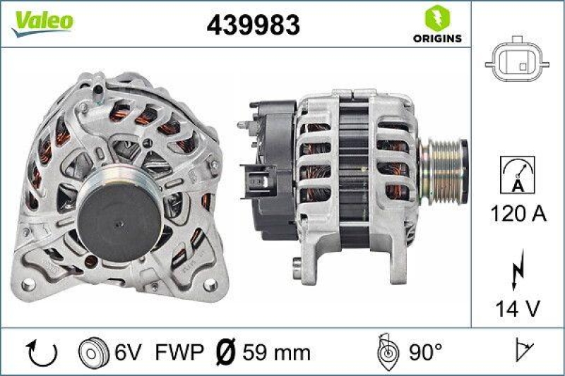 VALEO 439983 Generator Neu - ORIGINS