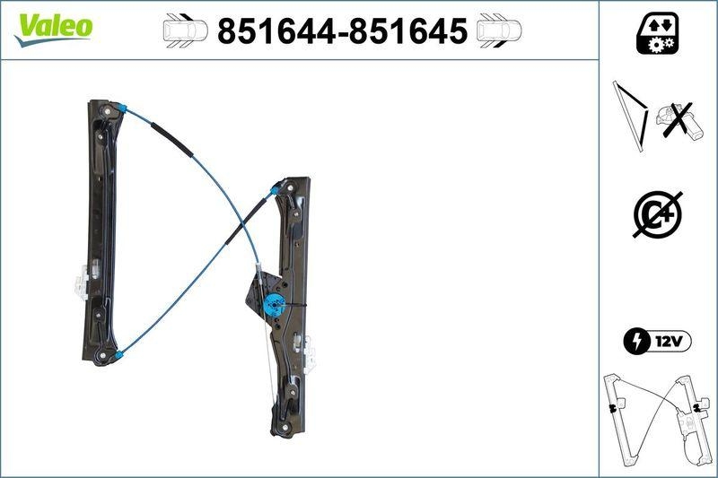 VALEO 851644 BMW 3 Break F31 Fensterheber Mecha VL