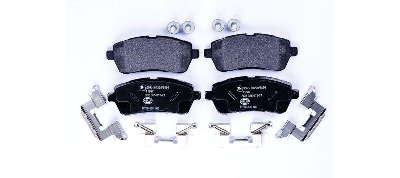 HELLA 8DB 355 013-211 Bremsbelagsatz, Scheibenbremsbelag f&uuml;r FORD