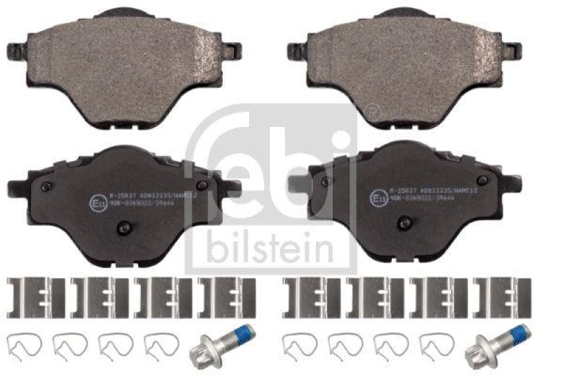 FEBI BILSTEIN 116242 Bremsbelagsatz mit Anbaumaterial f&uuml;r Peugeot