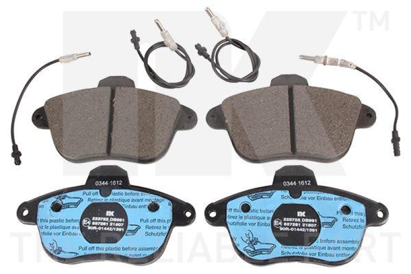 NK 223725 Bremsbelagsatz, Scheibenbremse f&uuml;r PEUGEOT