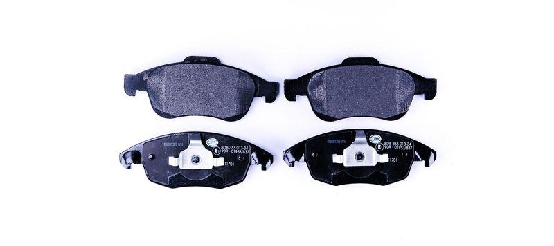 HELLA 8DB 355 013-341 Bremsbelagsatz, Scheibenbremsbelag f&uuml;r P.S.A