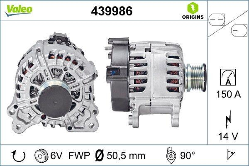 VALEO 439986 Generator Neu - ORIGINS