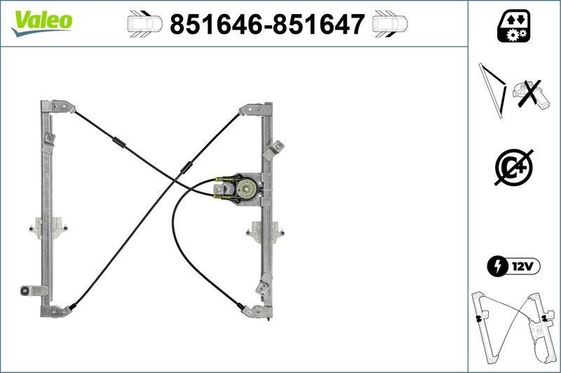 VALEO 851646 Fensterheber VL-Citroen BERLINGO(99->11)