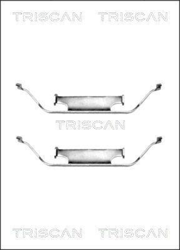 TRISCAN 8105 111571 Montagesatz, Scheibenbremsbelag f&uuml;r Bmw