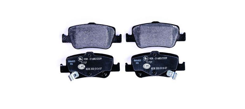 HELLA 8DB 355 013-571 Bremsbelagsatz, Scheibenbremsbelag f&uuml;r TOYOTA