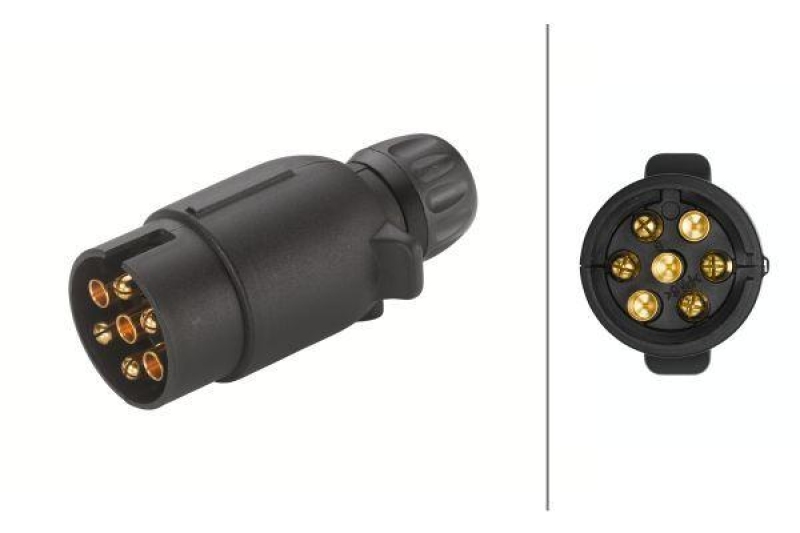 HELLA 8JA 005 476-001 Stecker, 7 polig Schraubkontakt