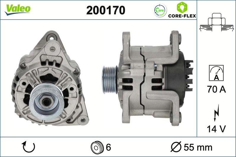 VALEO 200170 Generator - CORE-FLEX - FORD FieIV