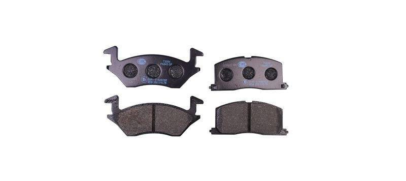 HELLA 8DB 355 016-781 Bremsbelagsatz, Scheibenbremsbelag für TOYOTA STARLET (P8)