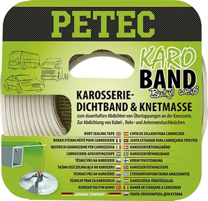 PETEC 87530 Dichtstoff Karo-Band weiß 2mm x 20mm x 3m