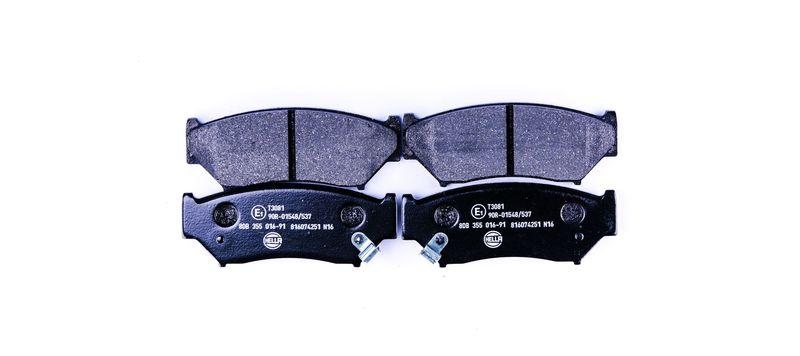 HELLA 8DB 355 016-911 Bremsbelagsatz, Scheibenbremsbelag f&uuml;r SUZUKI