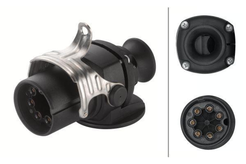 HELLA 8JA 011 896-001 Stecker, 7 polig Schraubkontakt