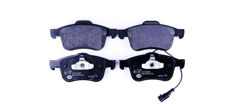 HELLA 8DB 355 014-241 Bremsbelagsatz, Scheibenbremsbelag für FIAT/LANCIA