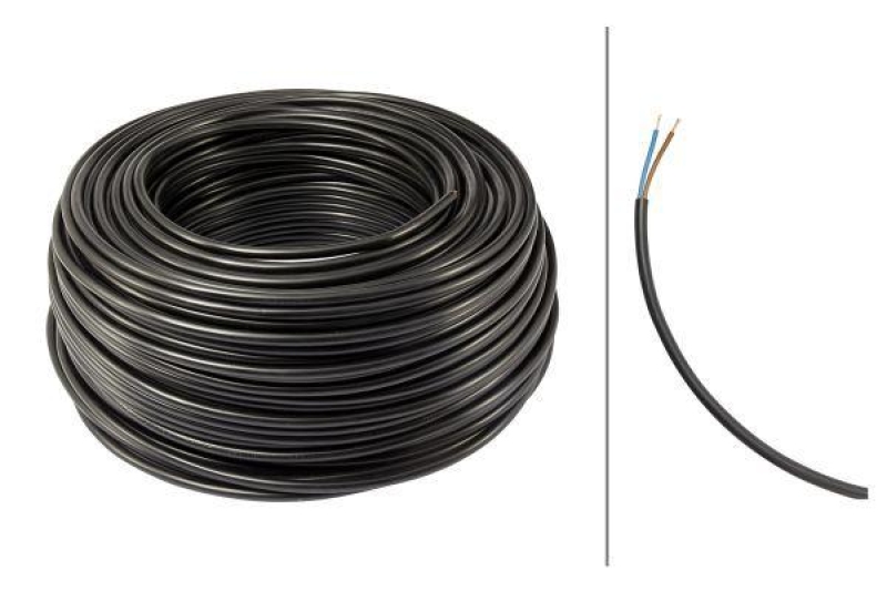 HELLA 8KL 177 370-032 Leitungssatz H05 VV-F 0,75 mm², Länge 100 m