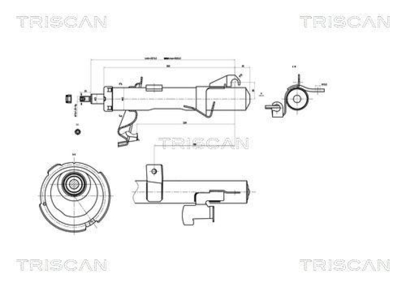 TRISCAN 8705 50102 Triscan Sto&szlig;d&auml;mpfer f&uuml;r Mazda