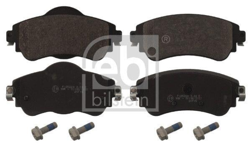 FEBI BILSTEIN 16866 Bremsbelagsatz mit Schrauben f&uuml;r CITROEN