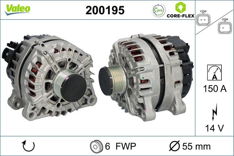 VALEO 200195 Generator - CORE-FLEX - CITROEN Berl