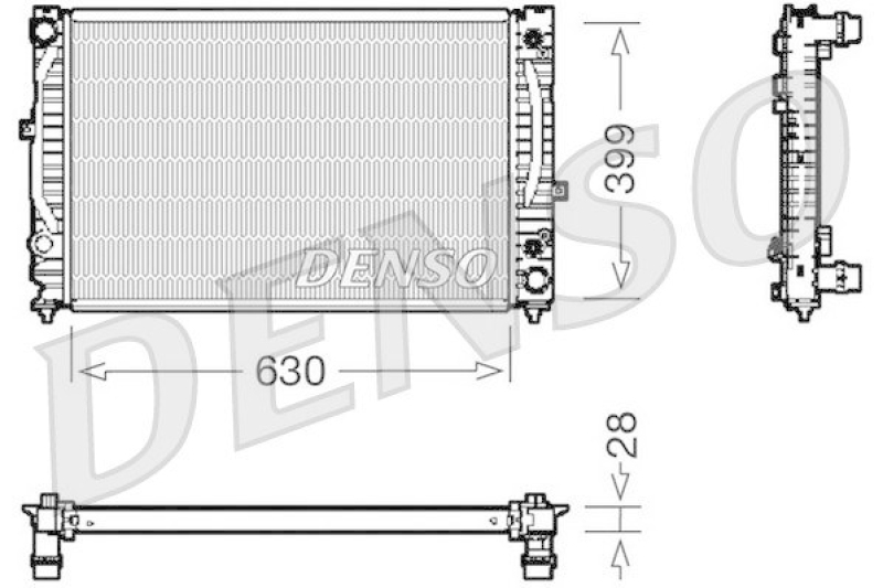 DENSO DRM02031 K&uuml;hler VW PASSAT Variant (3B6) 1.9 TDI (2000 - 2005)