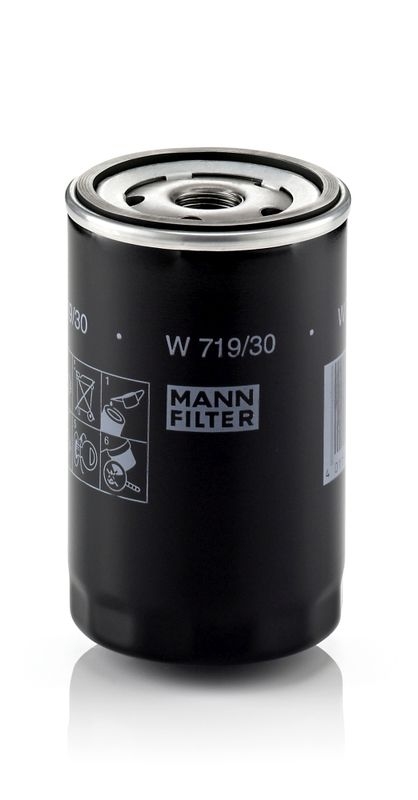 MANN-FILTER W719/30 Ölfilter Außendurchmesser 76mm Höhe 123mm