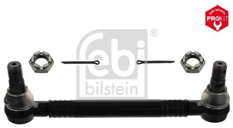FEBI BILSTEIN 46043 Lenkstange mit Kronenmuttern und Splinten, vom Lenkgetriebe zum 1. Lenkzwischenhebel f&uuml;r Mercedes-Benz