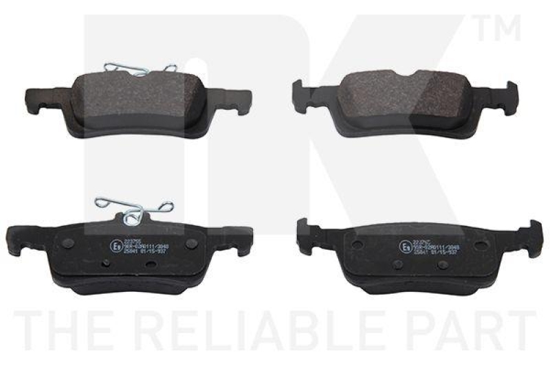 NK 223755 Bremsbelagsatz, Scheibenbremse f&uuml;r PEUGEOT