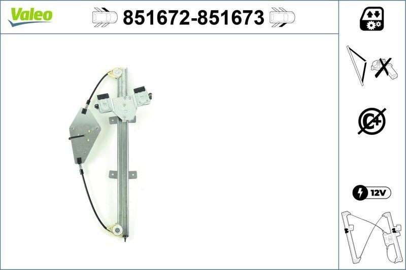 VALEO 851672 HONDA CR-V III - Fensterheber Mecha VL