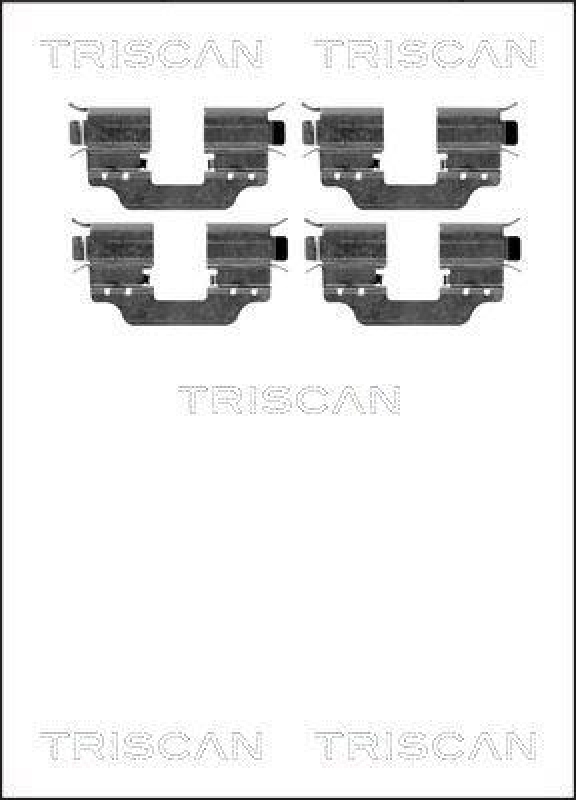 TRISCAN 8105 231597 Montagesatz, Scheibenbremsbelag f&uuml;r Mercedes
