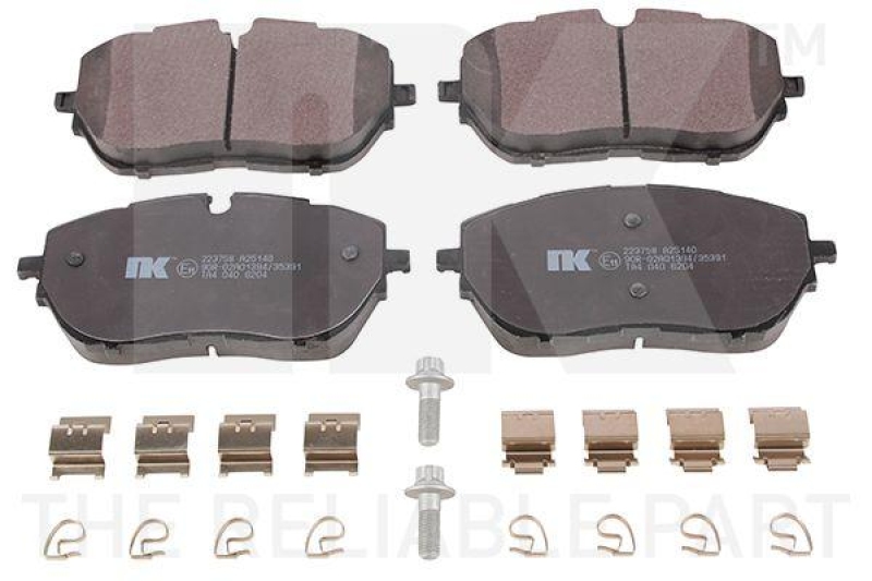 NK 223758 Bremsbelagsatz, Scheibenbremse f&uuml;r CITROEN, DS, OPEL, PEUG, VAUX